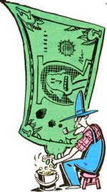 American Humor and the Almighty Dollar Bill